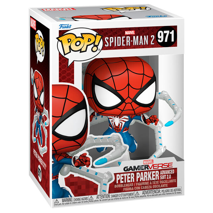 Funko POP Marvel Spiderman 2 Peter Parker Advanced Suit 2.0 971